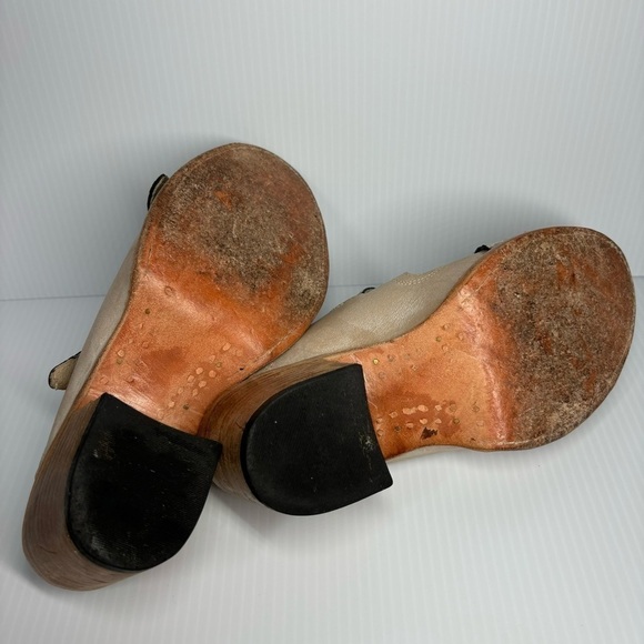 Freebird by Steven Heels Womens 6 Caprice Mules Slip on Leather Western Party - Picture 5 of 6